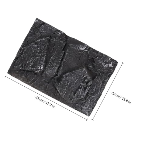 3D PU Material Reptile Tank Background Board Stone Decorative Panel for Turtle Habitat Waterproof and Easy to Install for Aquatic and Terrestrial Environments