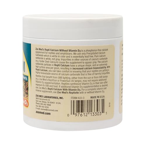 Zoo Med Repti Calcium Without D3 3 oz - Pack of 12