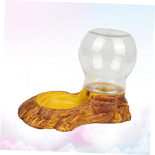 DECHOUS Amphibians Reptile Automatic Water Feeder Smooth Surface Drinking Fountain for Tortoise Lizard Other Reptiles Easy Clean Resistant Durable Design