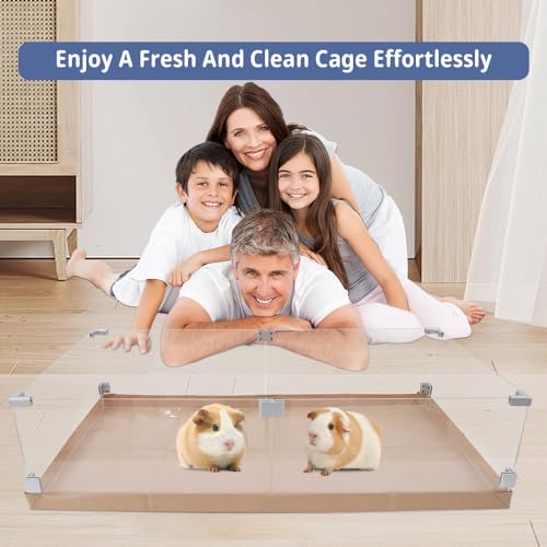 Disposable Guinea Pig Cage Liners, 48" x24 Large Liner Bag for Guinea Pig Cage Bottom, Water-Resistant Kraft Paper（25Pcs - size: (48" x 24") 25Pack