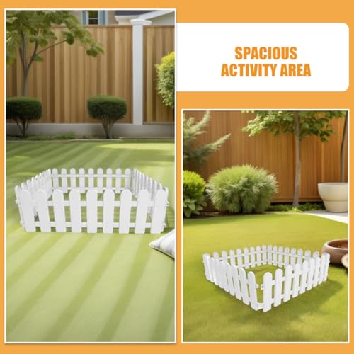 4pcs Tortoise Enclosure Fence Outdoor Pet Playpen Plastic Portable Reptile and Rabbit Safety Pen 50cm X 20cm for Garden Grass Grazing and Sunbathing