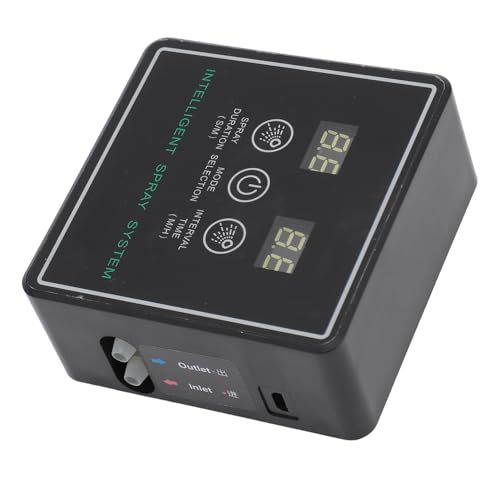 Reptile Misting System, Timer Mist Easy to Simulates Rainfall Automatic Misting System for Office (10m 3 Sprinkler Head)