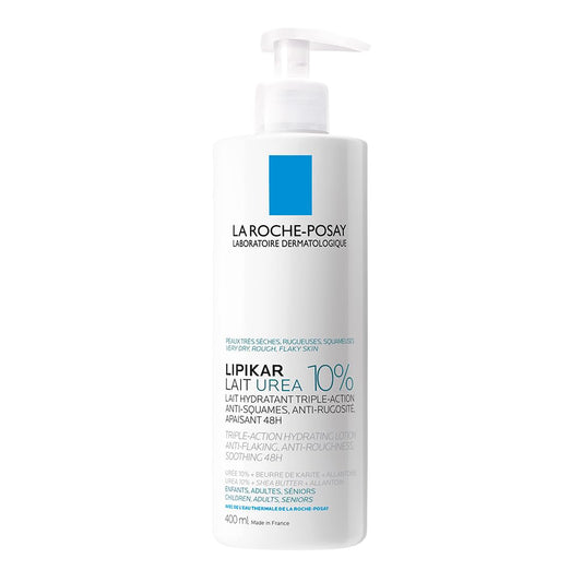 La Roche-Posay Lipikar Urea 10% Roughness Smoothing Lotion | Body Lotion For Dry Skin With 10% Urea + Shea Butter + Allantoin |