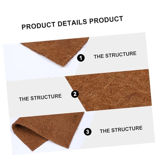 MERRYHAPY Coconut Fiber Reptile Carpet Mat for Tortoises and Bearded Dragons Natural Substrate Bedding for Reptile Terrariums Coconut Coir