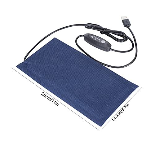 Tiiyee Pet Heating Pad, Cat Heating Pad Temperature Adjustable Electric Dog Heating Mat Heated Cat Bed Mat Indoor Warming Mat with Chew Resistant Cord for Dogs Cats (Large) - size: Large
