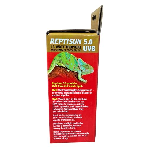 Reptisun 5.0 Uvb Mini Compact Fluorescent (Pack of 2) - size: 2 Count (Pack of 1)