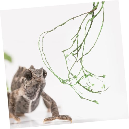 Toddmomy Decorative Reptile Vine Flexible Artificial Plant for Terrariums and Reptile Tanks Climbing Accessory for Lizards Geckos and Chameleons and Stylish Home Decor