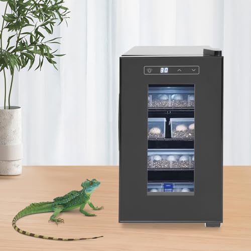 PERFERATE 23L Reptile Egg Incubator Digital Reptile Egg Incubator Scientific Hatcher Lab Incubator Temperature Control from 10-40°C for Snakes Wall Lizard and Turtles