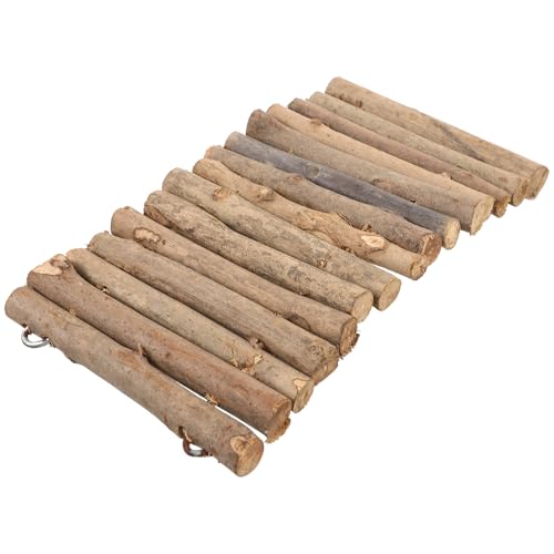 UPKOCH Wooden Turtle Hideout and Reptile Shelter with Stick Platform for Terrarium Decoration, DIY Turtle Habitat Ornament for Tortoise Resting and Reptile Basking
