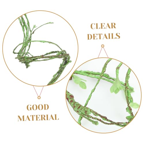 Toddmomy Decorative Reptile Vine Flexible Artificial Plant for Terrariums and Reptile Tanks Climbing Accessory for Lizards Geckos and Chameleons and Stylish Home Decor