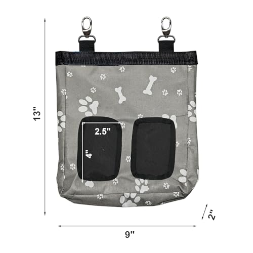 Guinea Pig Hay Feeder, Hanging Rabbit Hay Feeder Bag for Guinea Pigs Bunnies Chinchillas. Graybones - color: Graybones