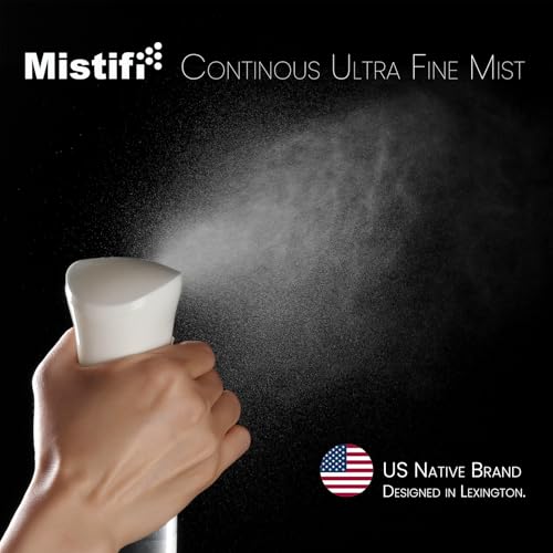 Mistifi Continuous Ultra Fine Mist Spray Bottle – Refillable Water Mister for Hair, Hairstyling, Barber, Salon, Plants, Cleaning, Skincare – (350ml 2Pcs, Transparent bottle) - color: Transparent bottle, style: 350ml 2Pcs