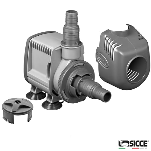 SICCE Syncra Silent 2.0 Multifunction 568 GPH Submersible Water Pump | Italian Made 35W Ultra Quiet Durable Aquarium Fish Tank, Fountain, Pond, Hydroponics, Terrarium Black | Freshwater & Saltwater - size: Syncra Silent 2.0