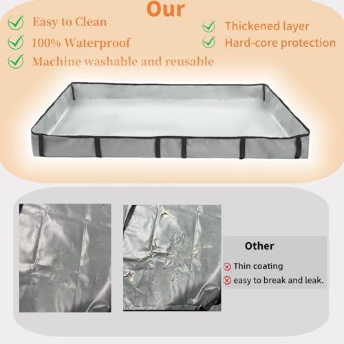 DZWLKJ Guinea Pig Cage Liner Tarp Bottom Waterproof and Washable Base Also for Rabbits, Bunny, Chinchesillas, Hedgehog, Ferrets and Other Small Animals(24x36 inches) - size: C&C 2x3(24x36 inches)
