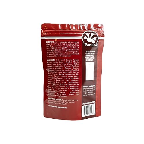 Pangea Gecko Diet Fruit & Apricot Bulk up Bundle - 16oz Fruit & Insects & 16oz Apricot