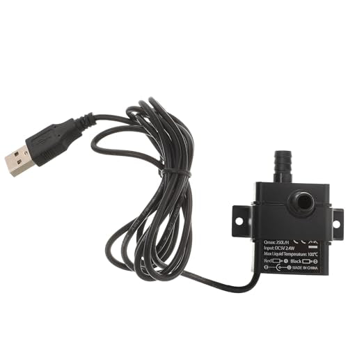 Happyyami Miniature Brushless Dc Water Pump 5v Submersible Micro Aquarium Fountain Pump for Fish Tank and Pet Drinking Fountain 2m Lift Height