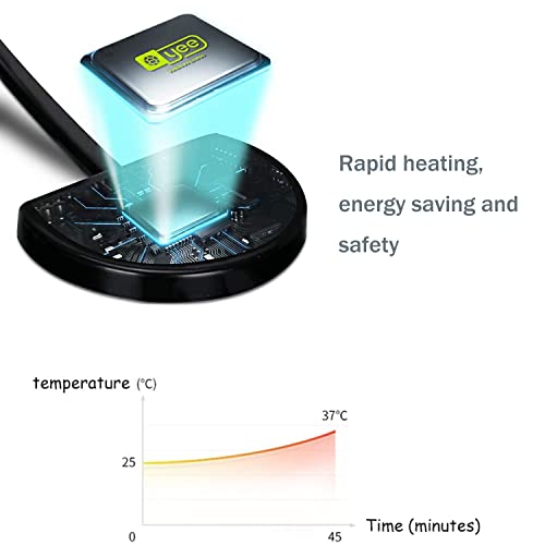 Reptile Heating Mat with Temperature Adjustment, Waterproof Reptile Heat Pad Under Tank Terrarium Heater for Amphibians, Small Animals, Seeding (7W 11 x 5.9 in) - color: 7W - 11x5.9 IN