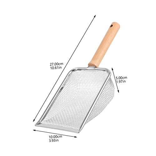 BESPORTBLE Pet Reptile Litter Scoop Shovel with Fine Mesh for Tortoises Lizards Snakes Hamsters Ergonomic Handle for Easy Cleaning of Reptile Waste