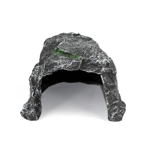OMEM Reptile Hiding Large Cave Habitat Decorative Resin Pet Nest Turtle Lizard Dedicated Advanced Cave Shelter