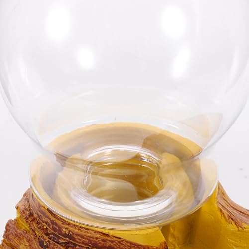 Mipcase Automatic Drinking Fountain Resin Turtle Lizard Waterer Water Dish Reptile Fountain Accessory for Tank Decor