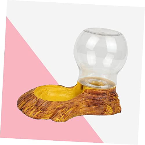 DECHOUS Amphibians Reptile Automatic Water Feeder Smooth Surface Drinking Fountain for Tortoise Lizard Other Reptiles Easy Clean Resistant Durable Design
