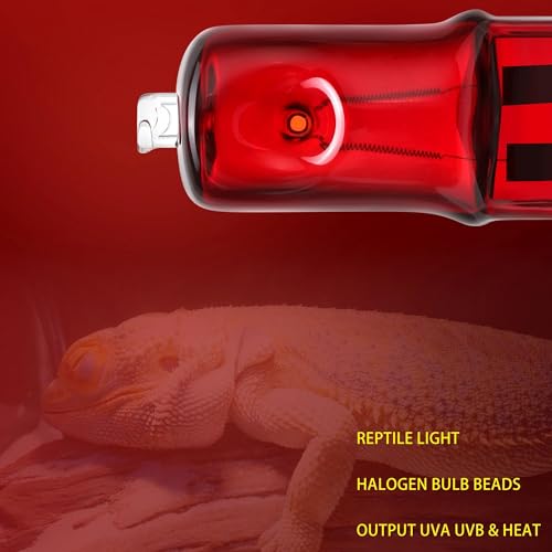 3 Pack G9 Infrared Heat Lamp Bulbs for Reptile, Dimmable Night Red UVA Reptile Heat Lamp, 2 Pin Base Mini Light Bulb Replacement (75 Watt)