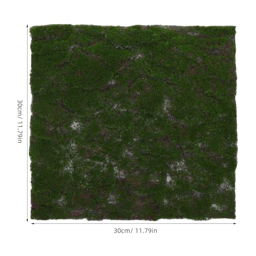 TOYANDONA Artificial Moss Grass Turf Mat 30x30cm Faux Moss Carpet for Home Garden Wedding Decor Reptile Terrarium Indoor Outdoor Artificial Greenery