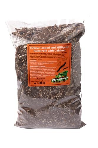 Finn's Frog Farm Deluxe Isopod and Millipede Substrate with Calcium - (1 Gallon), Brown