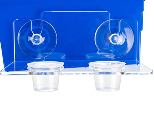 Josh's Frogs Acrylic Gecko Feeding Ledge (Holds 2-1 oz Cups) - size: For 1oz Cups