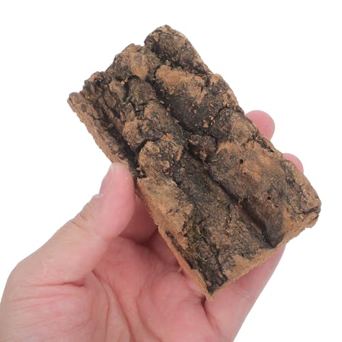 Natural Cork Bark Flats Bark Sheets 10pcs Easy Installation, Natural Habitat Simulation Accessory for Reptile Terrarium Background for Snake Tank and Lizard Habitat