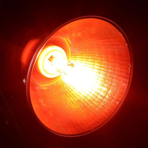 3 Pack G9 Infrared Heat Lamp Bulbs for Reptile, Dimmable Night Red UVA Reptile Heat Lamp, 2 Pin Base Mini Light Bulb Replacement (75 Watt)