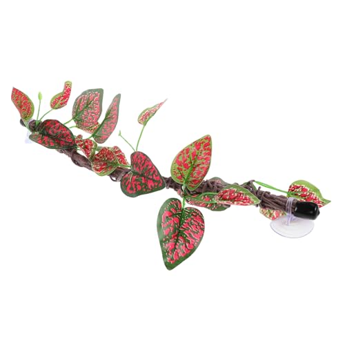 SUPVOX Bendable Simulated Vine with Suction Cups Flexible Jungle Climbing Decor for Bearded Dragons Geckos and Other Reptiles Durable Plant for Terrarium Habitats