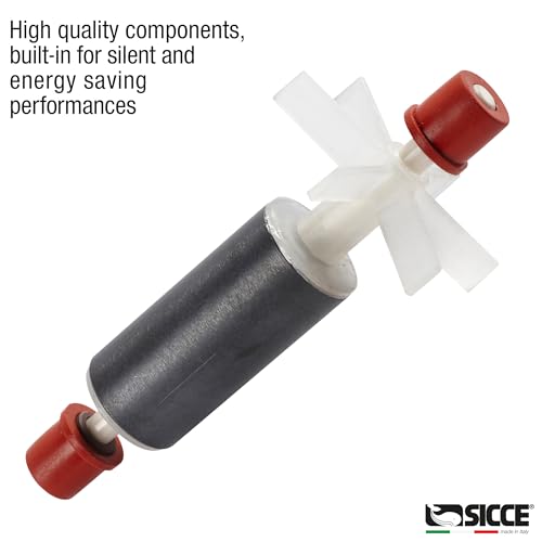 SICCE Syncra Silent 0.5 Multifunction 185 GPH Submersible Water Pump | Italian Made 8W Ultra Quiet Durable for Aquarium Fish Tank, Fountain, Pond, Hydroponics, Terrarium Black | Freshwater & Saltwater - size: Syncra Silent 0.5