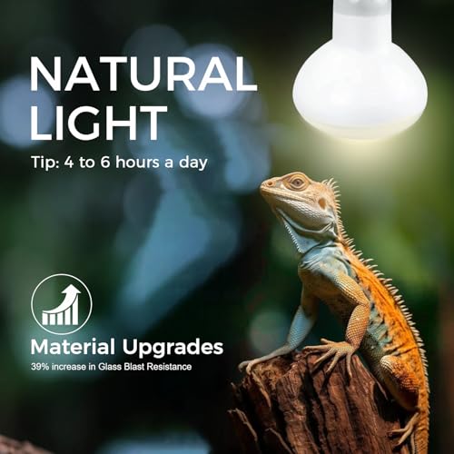 Reptile Heat Lamp 150W,Daylight UVA Basking Light Bulbs with E26 Base for Lizards, Turtles, Snakes and Amphibians 2 Pack - style: Basking 150W 2Pack