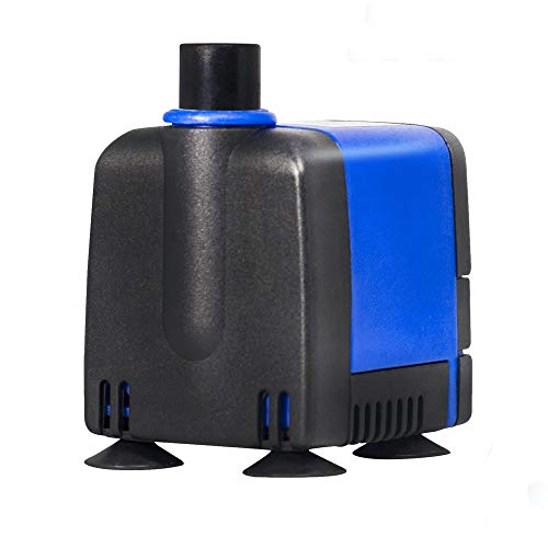 130 GPH Submersible Water Pump - Adjustable Quite Aquariums, Fountains, Hydroponics, and Pond Pump, 2.9 ft Lift, 6.5W - 3 Pack - color: Blue; 3 Pack, size: 130 GPH