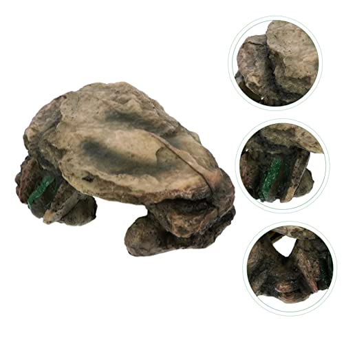 NOLITOY Turtle Climbing Platform with Cave and Ramp Durable Aquarium Ornament for Snakes Lizards and Turtles Stable Design for Reptile Habitat and Easy Cleaning