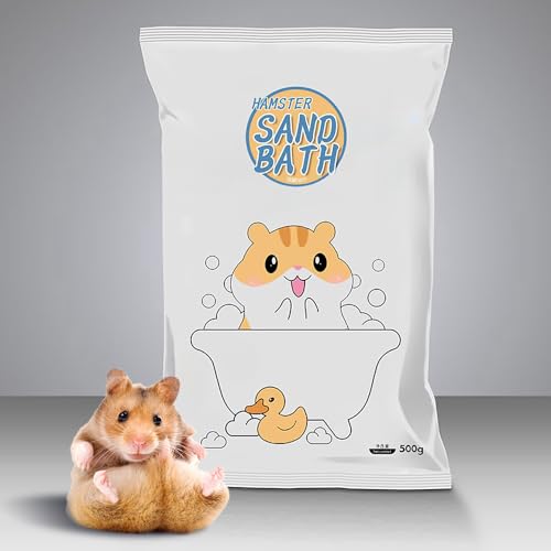 Hamster Bath Sand,SilicaSand,Sand Hamsters Bedding,Dust Free Sand for Hamster Mice and Small Animals (1.1, Pounds)