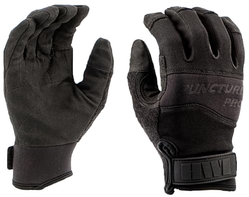 HWI Gear HPG100 Puncture Pro Duty Glove Cut-Resistant, Hypodermic Needle Protective, Touchscreen Capable - size: Medium