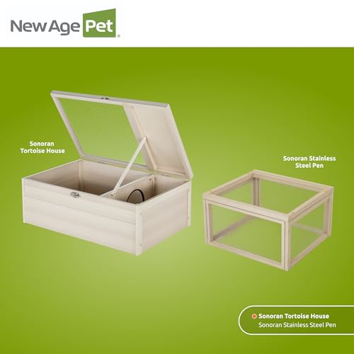 New Age Pet ECOFLEX Tortoise House, Durable Outdoor Tortoise Shelter, Weather-Resistant & Easy to Clean - style: Classic