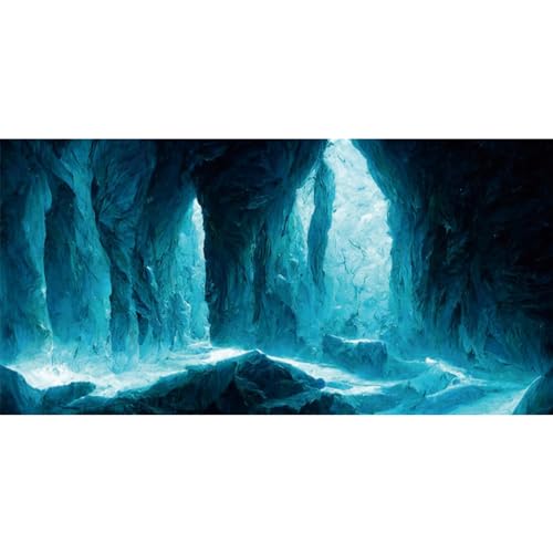 AWERT 48x24 inches Rock Cave Aquarium Background Rock Pillar Terrarium Background Cave Fish Tank Background - size: 48x24in/120x60cm