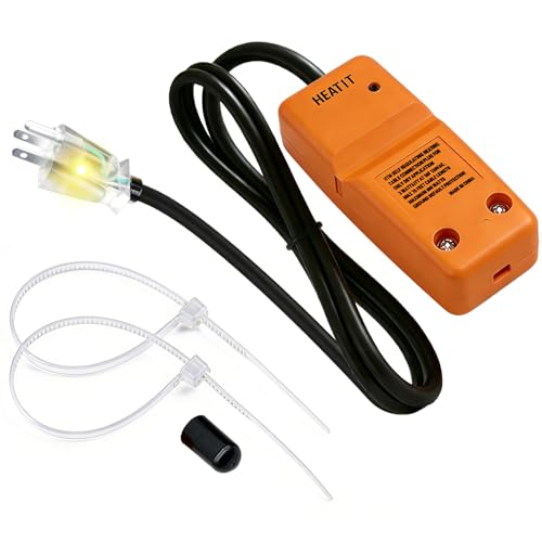 HEATIT HTM Accessory Connection Kit for Self-Regulating Heating Cable, 2.5 Feet Cold Lead, Compatible with Water Pipes - size: Connection kit