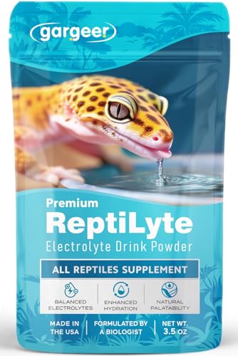 ReptiLyte Premium Electrolyte Drink Supplement for Reptiles | Daily Hydration & Wellness Support | Bearded Dragons, Geckos, Lizards, Tortoises, Snakes | 3.5oz | Made in USA. Enjoy!