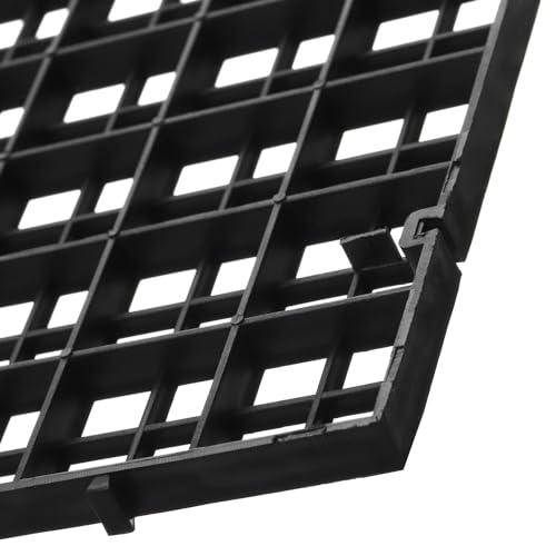 Okllen 12 Pack Aquarium Fish Tank Divider Plastic Egg Crate, Bottom Tray Grid Isolation, Plastic Egg Crate Grid Divider Tray for Mixed Breeding Light Diffuser