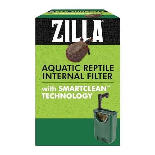 Zilla Aquatic Reptile Internal Filter with SmartClean Technology, for Turtles and Aquatic Reptiles, Medium