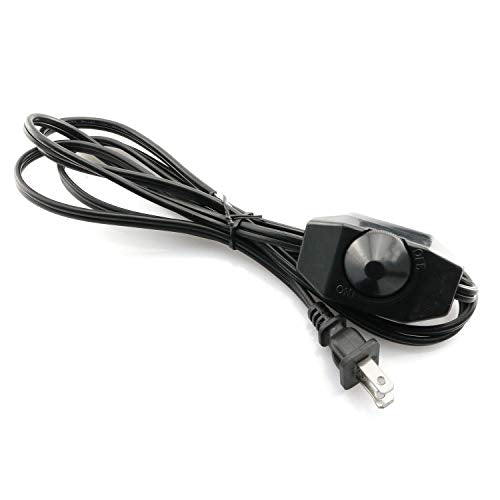 Rotary Dimmer Switch Power Cable Knob Adjustable Controller Switch with 1.8m/5.9ft Extension Power Cord