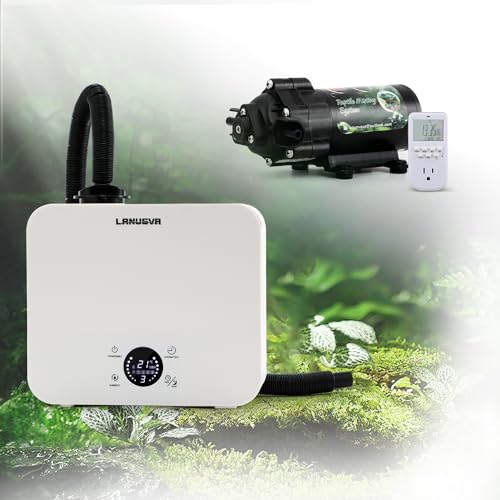 LANUEVA 2.5L Reptile Fogger + Reptile Misting System（with Timer）