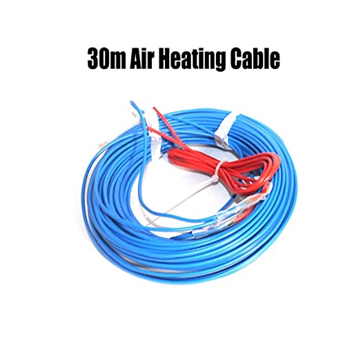 Pipe House Underfloor Heating Soil Air Hotline, Breeding Warming Wire, Greenhouse Plant Aquarium Heating Cable Soil Electronics (Color : 30m air Heat Cable) - color: 30m Air Heat Cable