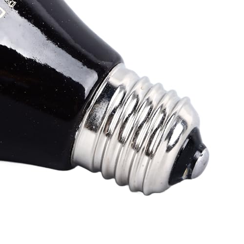 Reptile Heat Bulb Efficient Ceramic Heat Emitter No Light Design, for Reptiles Cats Parrots Black (50w) - size: 50 Watts