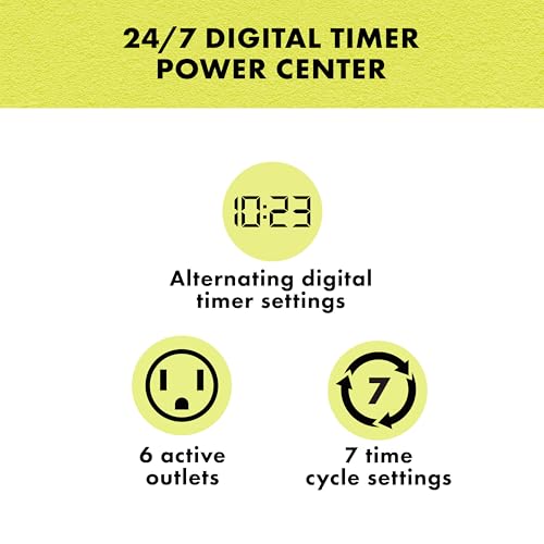 Zilla Reptile Pet Habitat Lighting & Terrarium Heat Power Center Timer, Digital