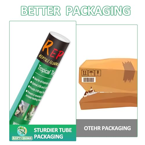T8 UVB Reptile Light 15W 5.0-2 Pack,UVA UVB Light Bulb for Reptiles,Reptile UVB Lamp Tube for Bearded Dragon - size: 18inch-5.0